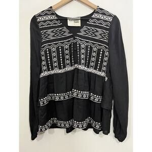Boho Western Southwestern Tribal Boho Peasant Tunic S Folk Art Festival Navajo